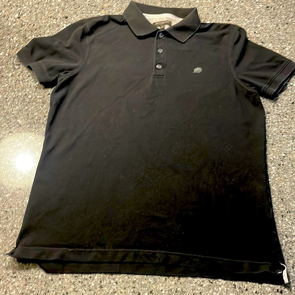 Banana republic slim fit polo, black, men’s large